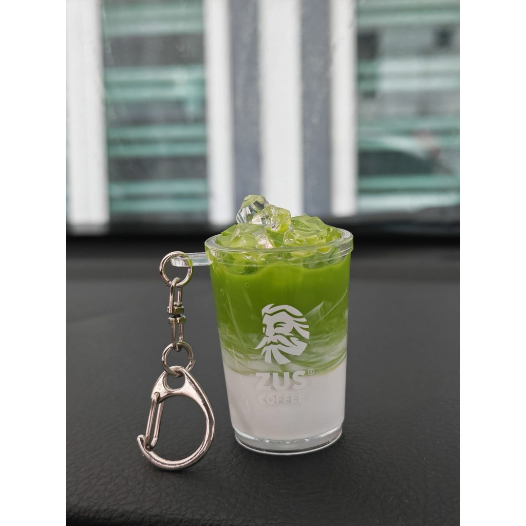 Zus Coffee พวงกุญแจจิ๋ว Matcha Latté