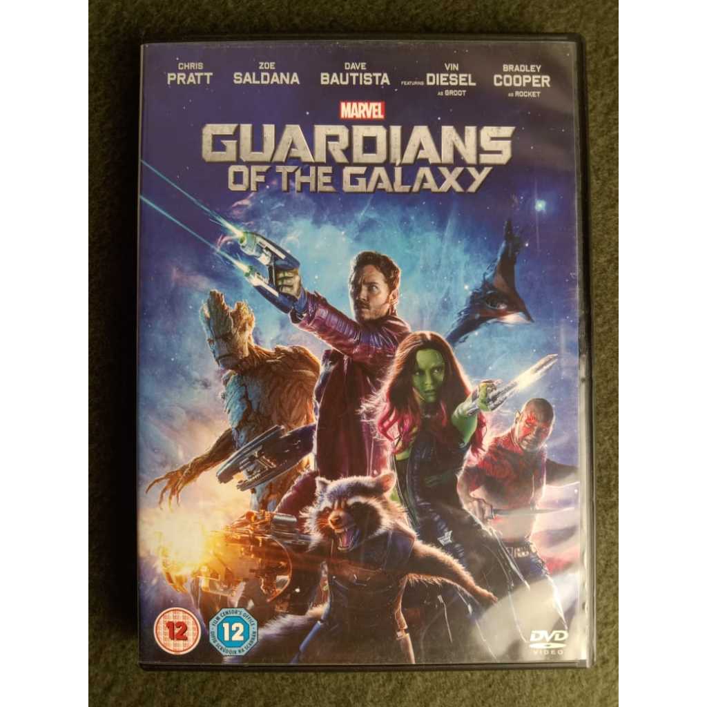 GUARDIANS OF THE GALAXY MARVEL DVD MOVIE