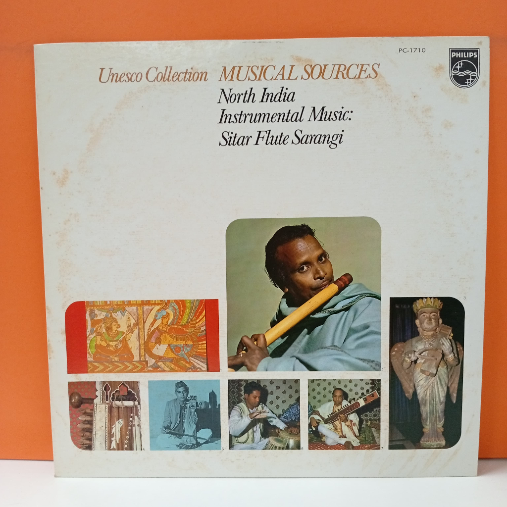 RR64-17 LP TERPAKAI [ NORTH INDIA INSTRUMENTAL MUSIC: SITAR FLUTE SARANGI ] LP ที่ใช้แล้ว < NM >