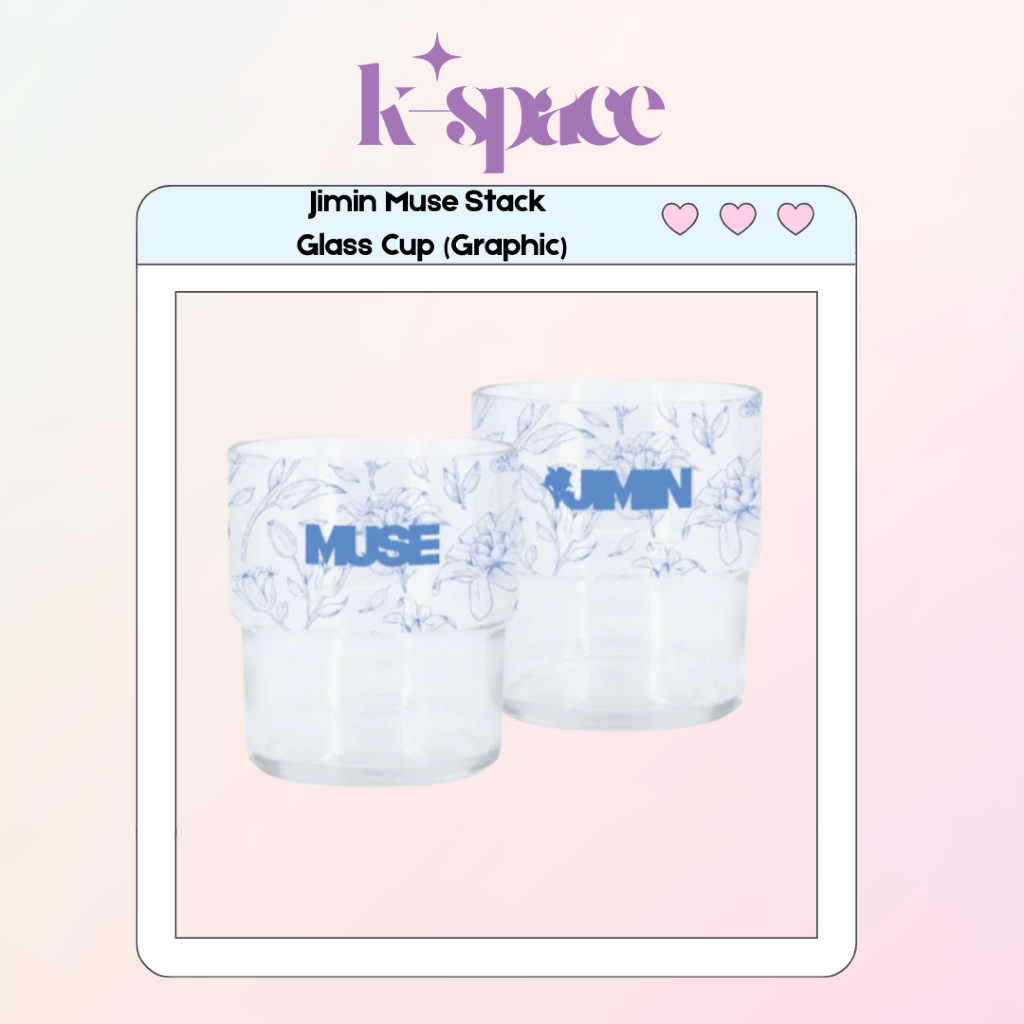 ถ้วยแก้ว Jimin Muse Stack (กราฟิก)