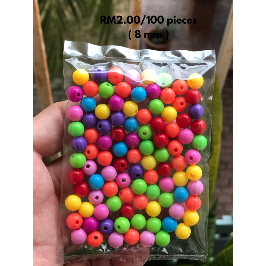 RM2.00/100 kyping : 8mm-004 - Manik - Bead - 8 mm