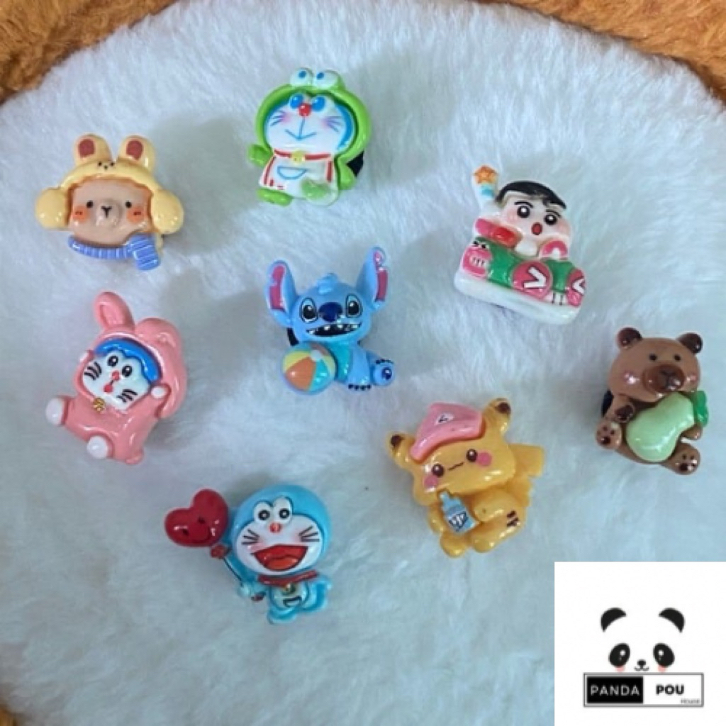 Charm diy clog crock รองเท้า kasut crock อุปกรณ์เสริม capybara panda labu pokemon doraemon lotso sti