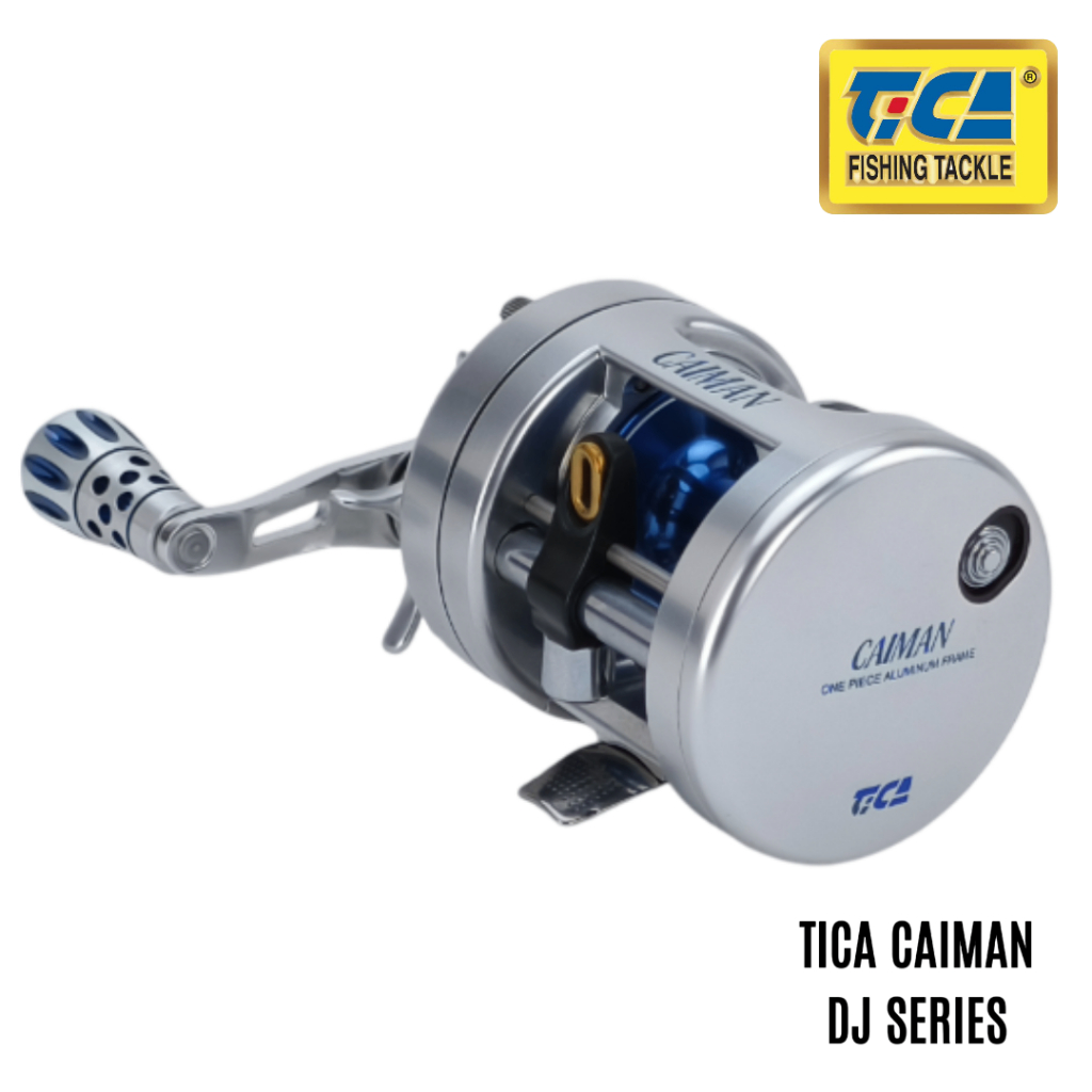 TICA - CAIMAN 100/150/200 - ALUMINIUM BODY RIGHT HANDLE BAITCASTING REEL (DJ SERIES)