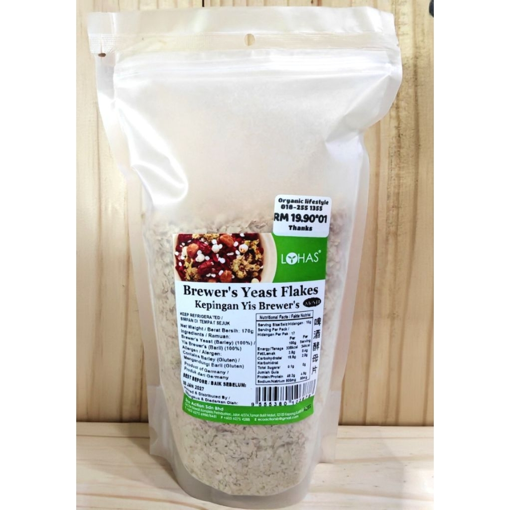 LOHAS Brewers Yeast Flakes .Crewlers Yeast Flakes 170gm