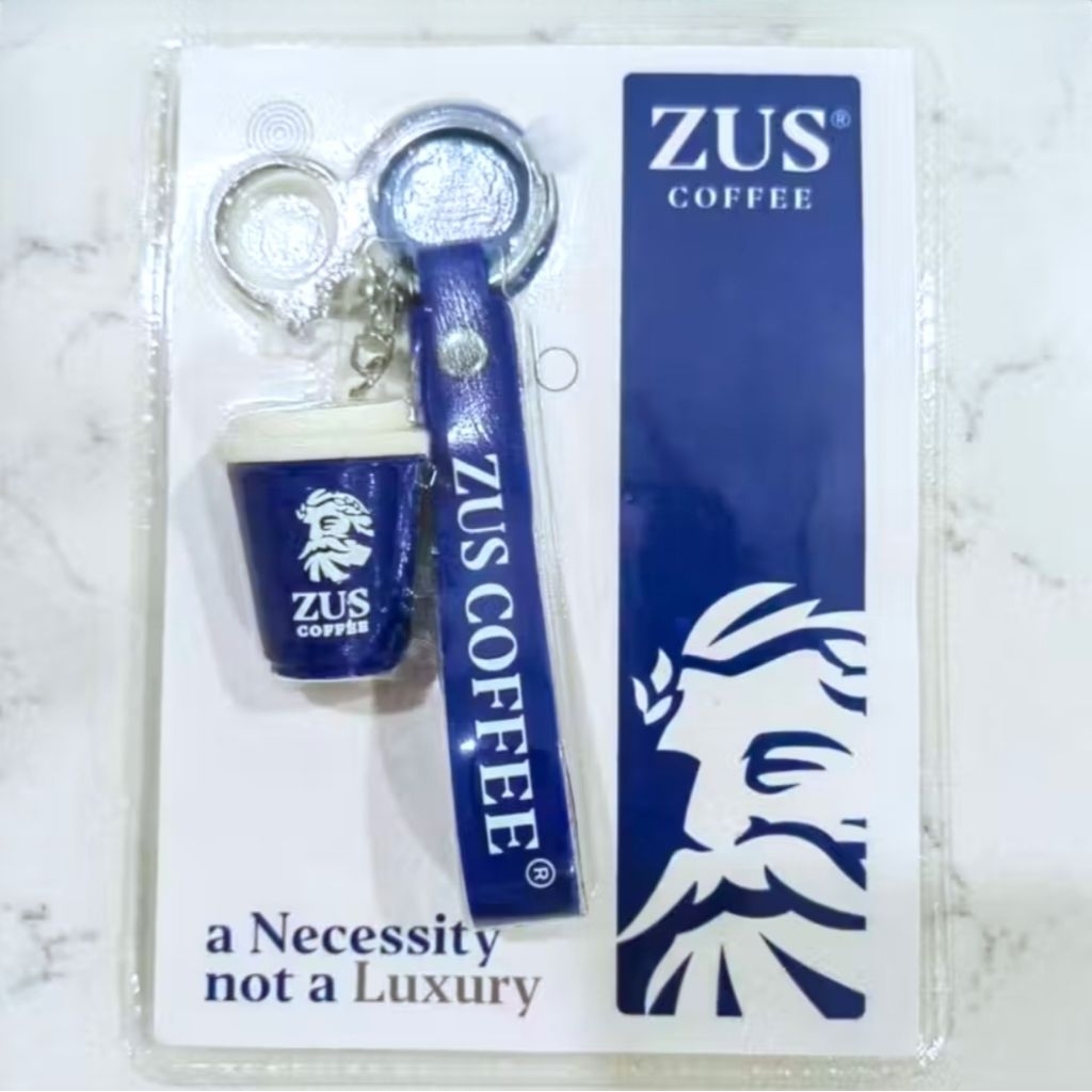 ZUS พวงกุญแจ Hot Cup - Thunder Blue- ZUS Key Chain Blue Hot Cup