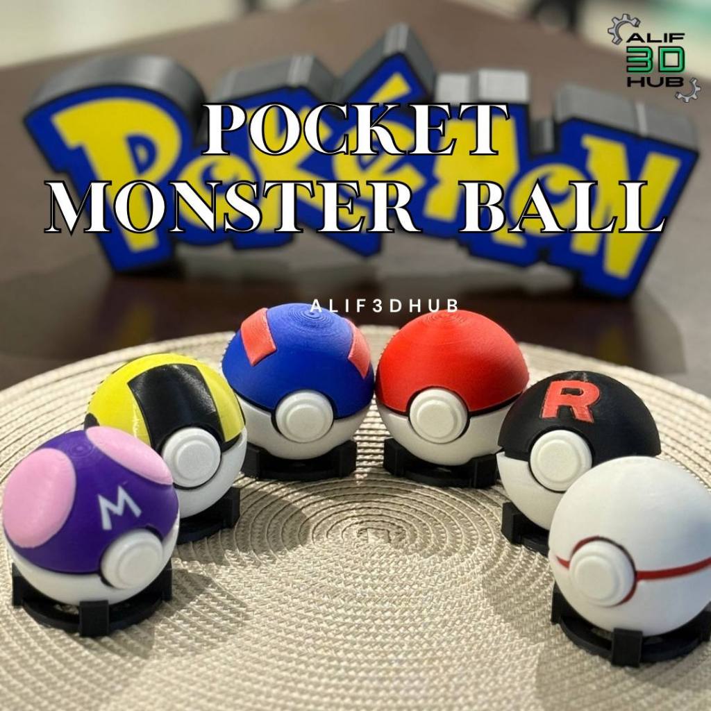 Pokeball Fidget Clickers หลายชนิด