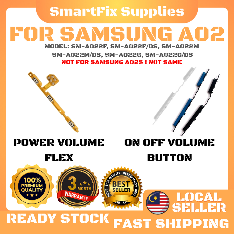 เข้ากันได้กับ SAMSUNG GALAXY A02/SM-A022F/A022 เปิดปิดปุ่มริบบิ้นระดับเสียง