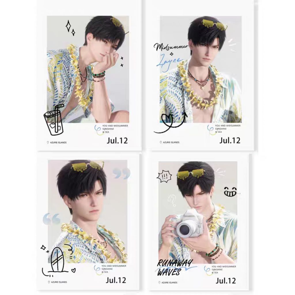 โฟโต้การ์ด Zayne ความรักและ Deepspace