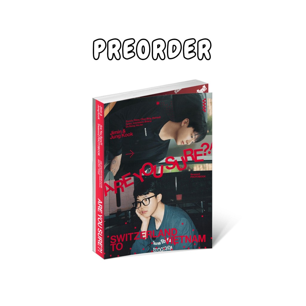 JIMIN X JUNG KOOK <ARE YOU SURE?! SEASON 2> PHOTOBOOK BTS