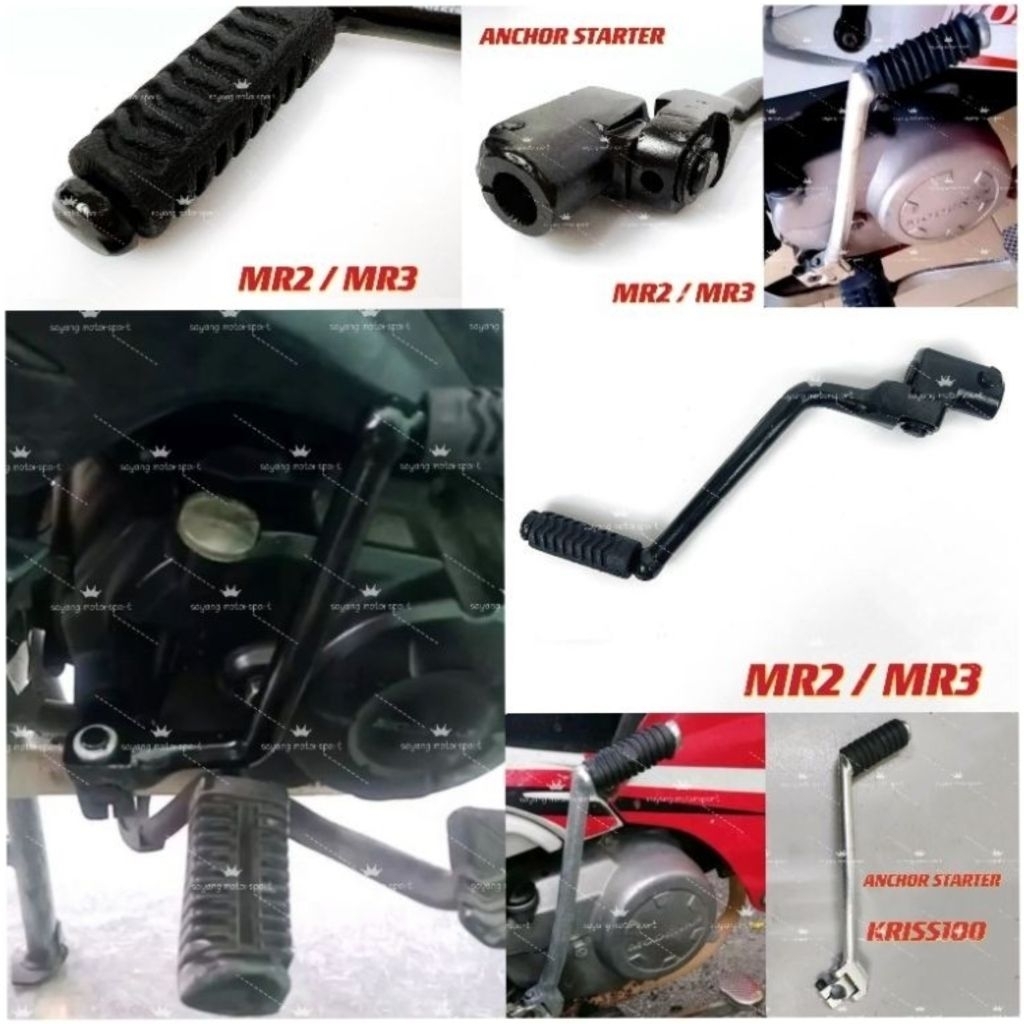 ENKOR ANCHOR STARTER CRANK MR2/MR3 KRISS 110 KRISS 100 KICK PEDAL KICK STARTER PEDAH + GETAH