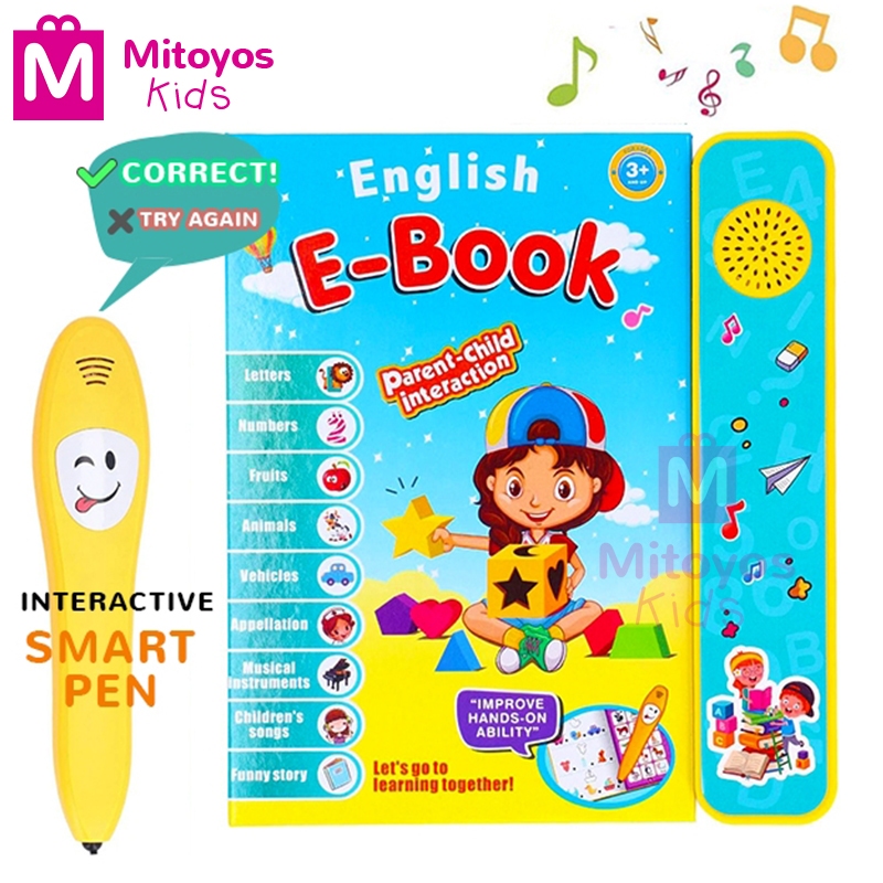 Mitoyos Kids English Phonetic eBook Music Audio Early Education Rich Content Baby Child Learning Boo