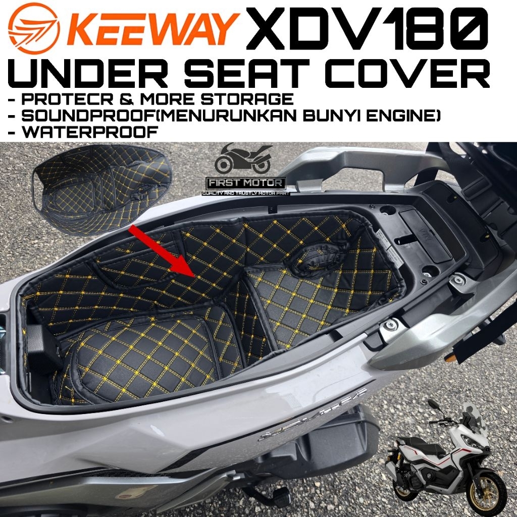 ภายใต้ฝาครอบ KEEWAY XDV180 XDV180I XDV 180 XDV 180I ภายใต้ที่นั่งฝาครอบอุปกรณ์เสริม MODIFIED MODIFY