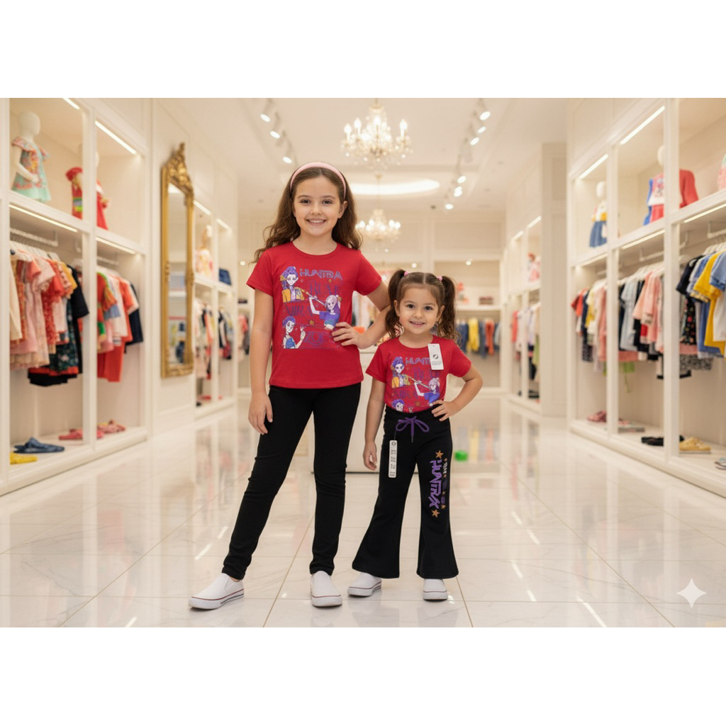 [1-8y] Huntrix Marie Cat Streetwear Set กางเกงยีนส์ Jeggings