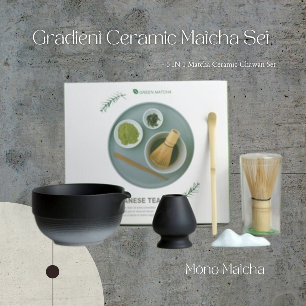 M Groupno Matcha 5 IN 1 Gradient Ceramic Matcha Tools Set 5 IN 1 Kerealie Musicine Artifact Artifact