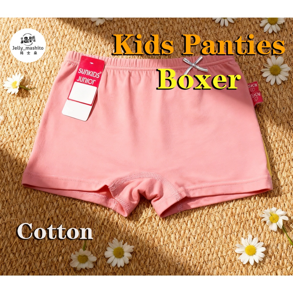 [3Helai/set] SKN811 Girl Kid Boxer Underware Cotton