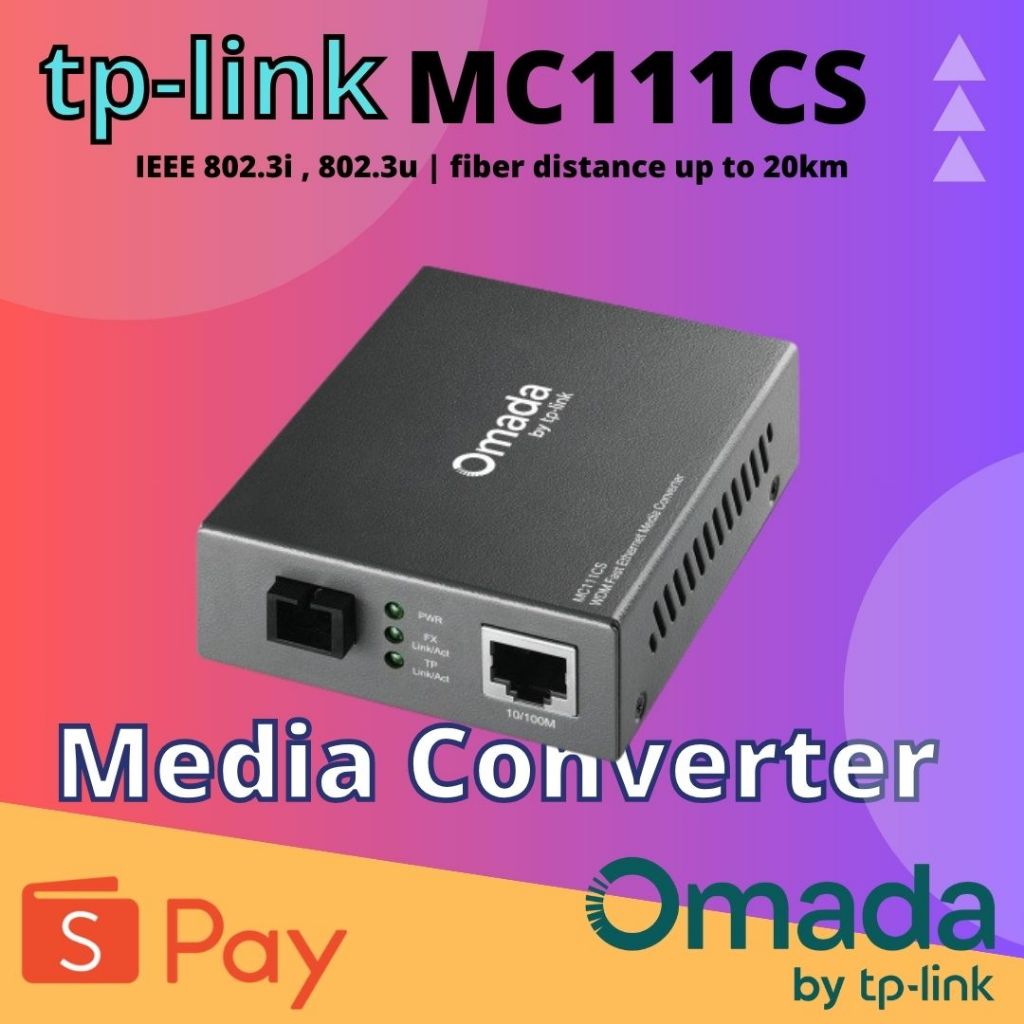 TP-Link MC111CS 10/100Mbps WDM Media Converter