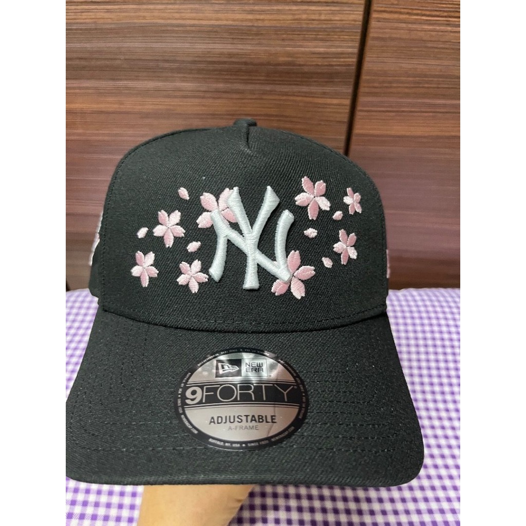 NE 9 Forty A Sakura WS 2000 NYY หมวกเบสบอลสีดํา Snapback แบบปรับได้