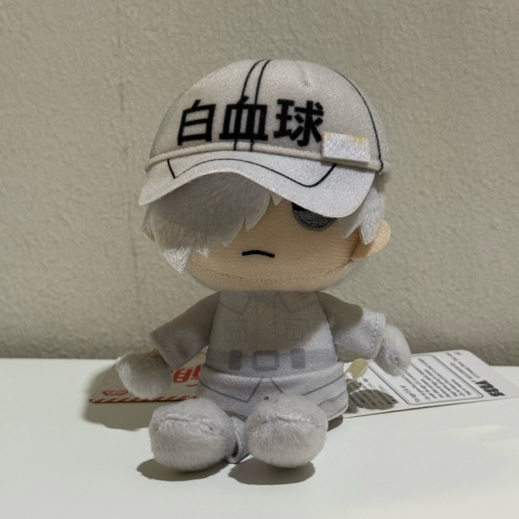 [จาก ] Cells at Work พวงกุญแจ Mascot White Blood Cell Plush Toy