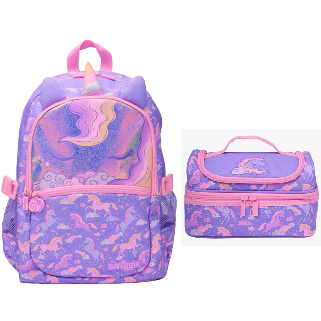 Smiggle Latest Design! Rainbow Unicorn / Silver / Soccer Set