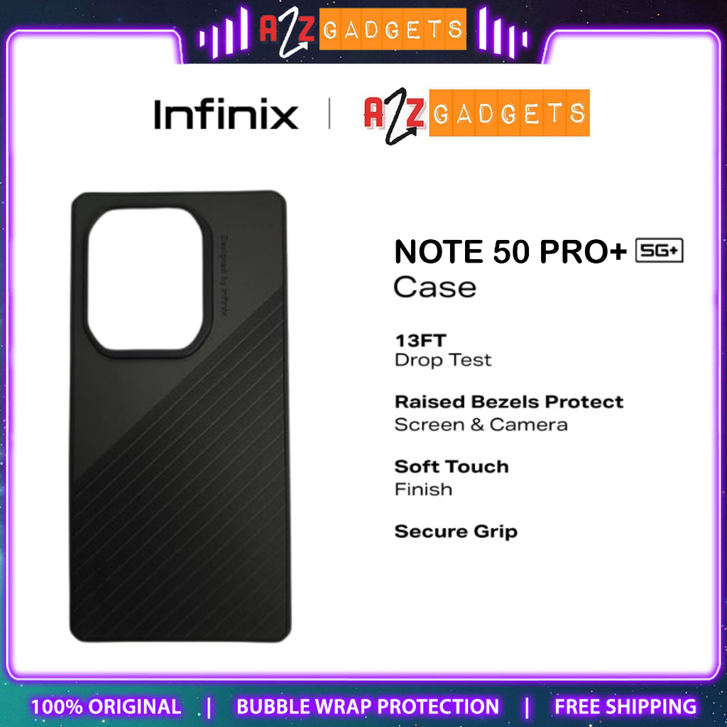 เคส Infinix Note 50 Pro+ 5G 13FT Drop ทดสอบยก Bezels ปกป้องหน้าจอและกล้อง Soft Touch FInish Secure Grip