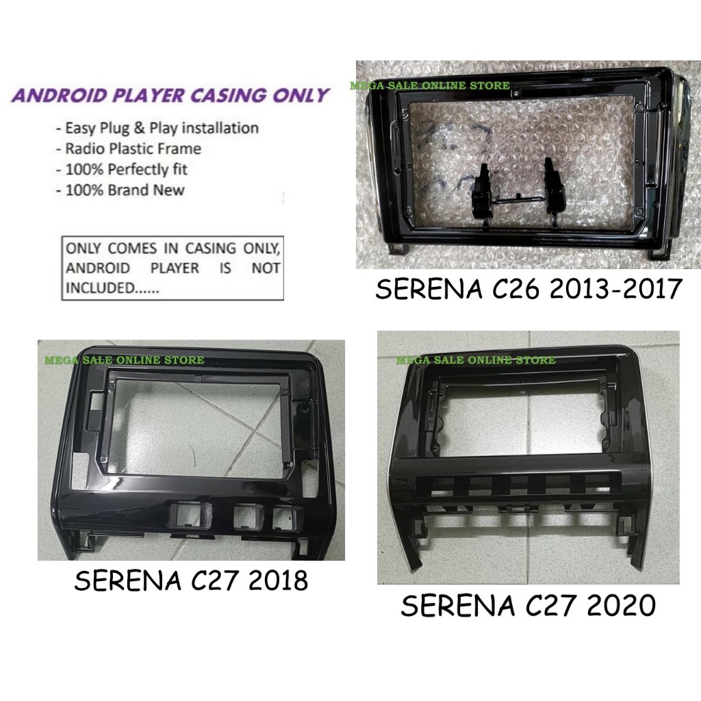 NISSAN SERENA C26 2013 - 2017 9" , SERENA C27 2018 - 2019 10" , SERENA C27 2020 10" ANDROID PLAYER C