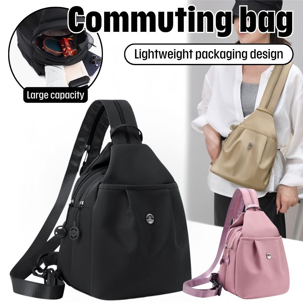 Lady Chest Bag Messenger Bag Multi-Pocket Water-Repellent Bag Lady Multifunctional Cross-Body