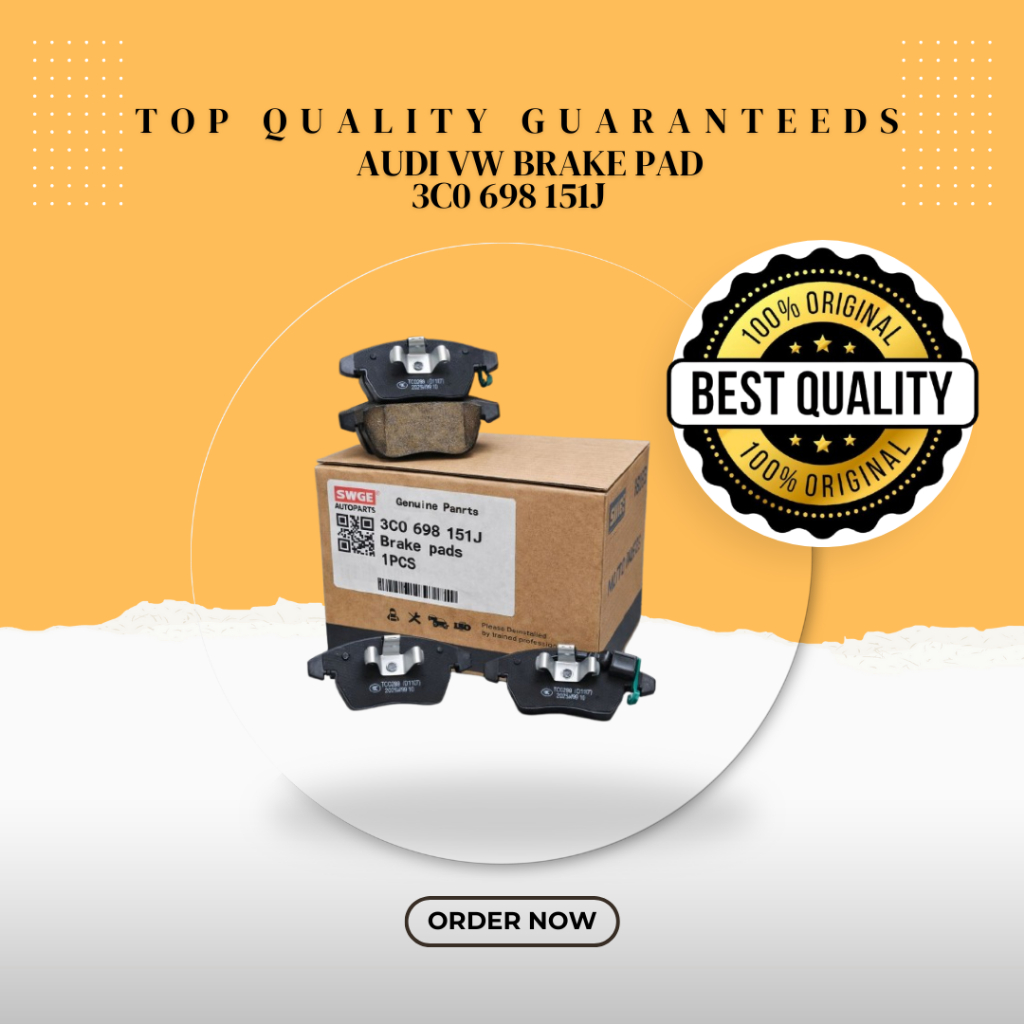 VW AUDI PASSAT GOLF JETTA TIGUAN TOURAN SHARAN POLO GTI EOS DISC BRAKE PAD FRONT A1 S1 3C0 698 151J