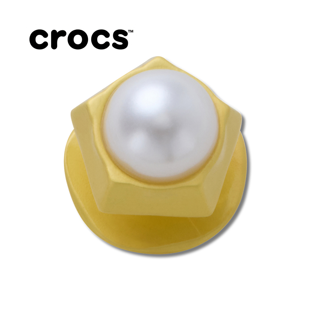 Crocs Gold Pentagon Pearl Jibbitz