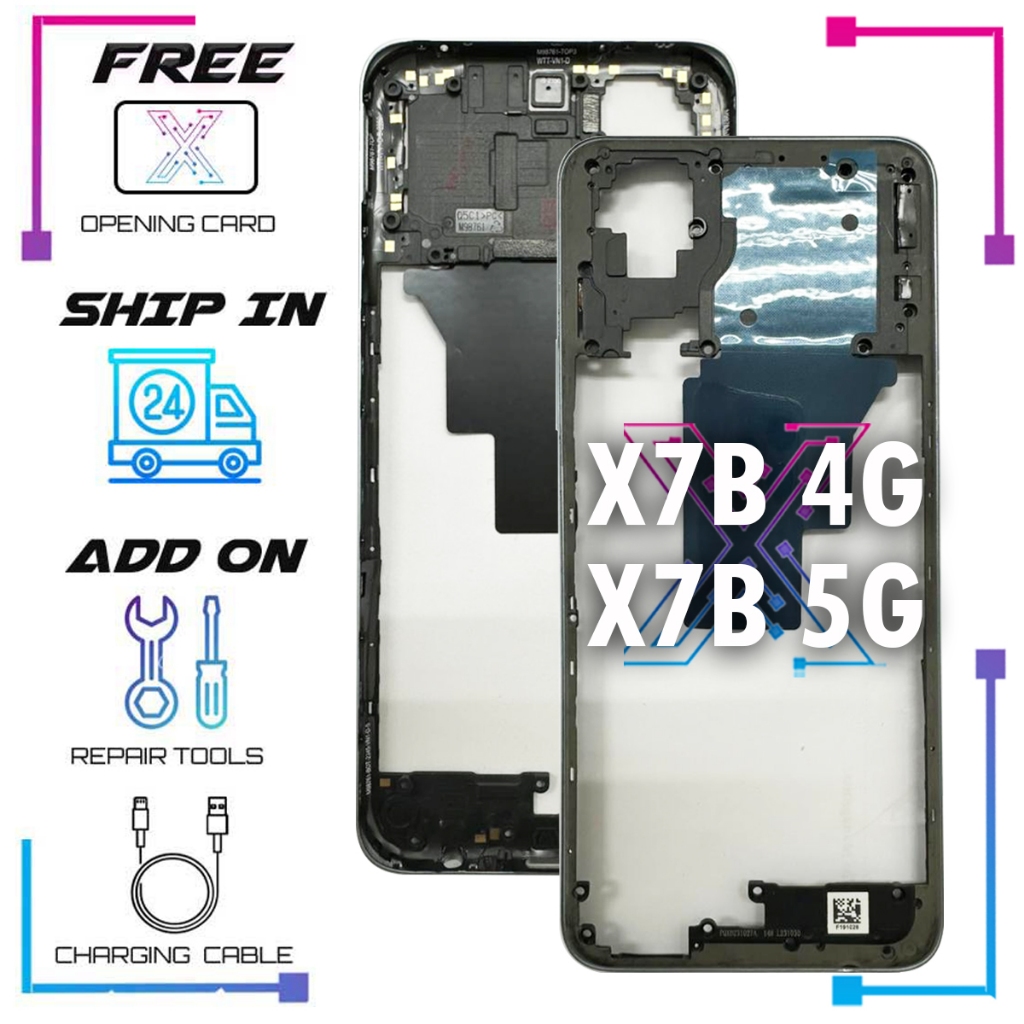 ที่อยู่อาศัยกลางสําหรับ HONOR X7B 4G CLK-LX2 / HONOR X7B 5G - คุณภาพเฟรมร่างกาย