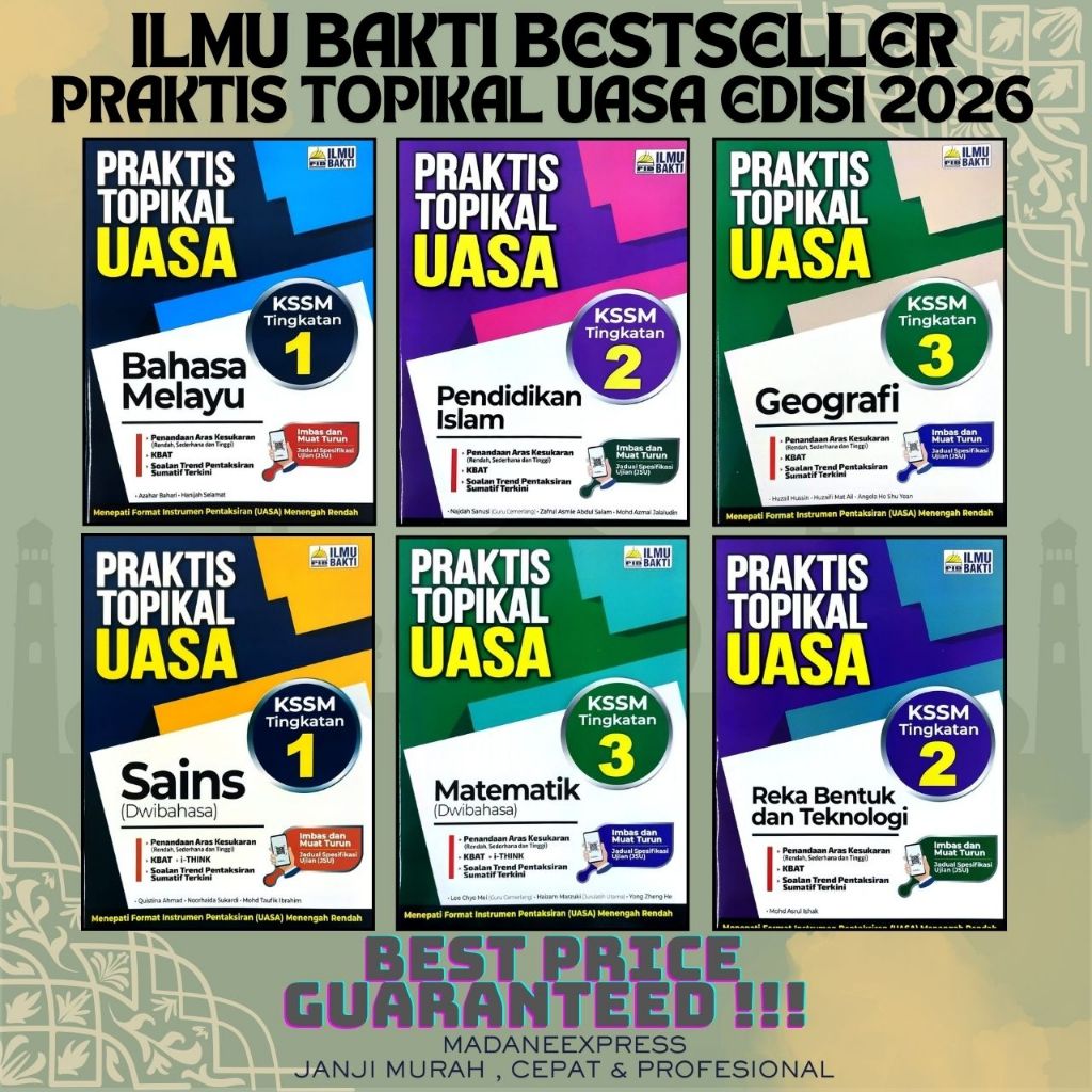 [XPRESS] ขายดีที่สุด BAKTI SCIENCE: 2026 EDITION PRACTICAL TOPICAL UASA LEVEL 1.2 & 3 KSSM