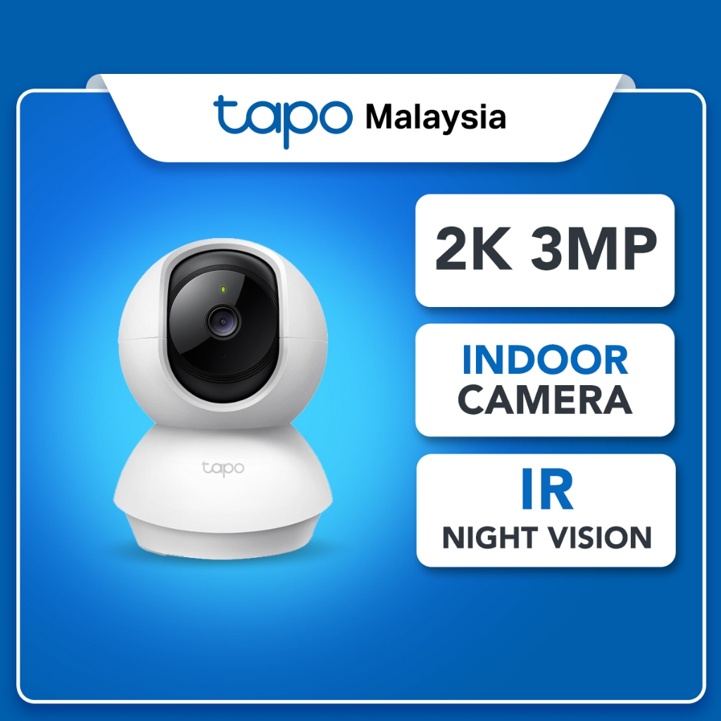 SIRIMTP-Link Tapo TC71 3MP 2K Indoor Pan/Tilt 360 WiFi CCTV Two Way Audio 360 องศา Night Vision