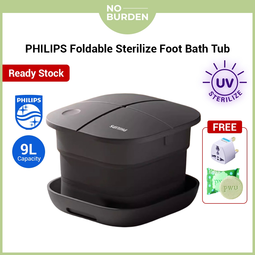 PHILIPS อ่างแช่เท้าพับได้ 泡脚桶 ฆ่าเชื้อนวดเท้าเครื่องสปาเท้านวดเท้า PPM5107F PPM5103F