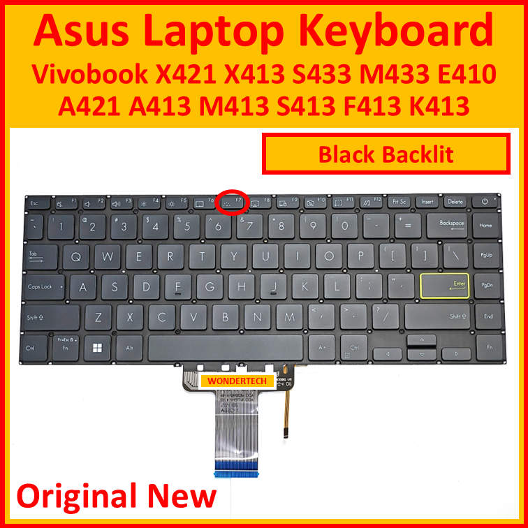 Asus Vivobook X421 X413 S433 M433 E410 แป้นพิมพ์แล็ปท็อป A421 A413 M413 S413 F413 K413