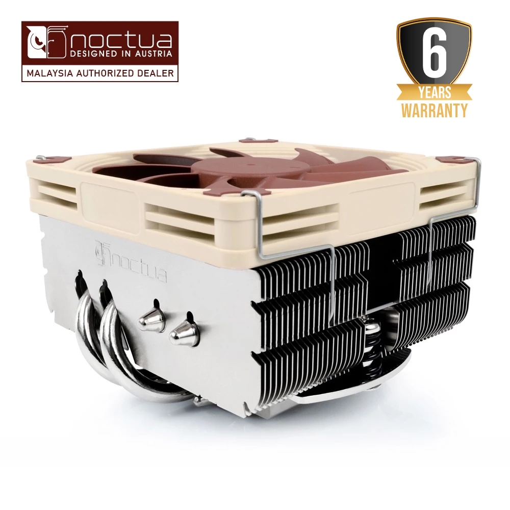 Noctua NH-L9X65 - 2 Heatpipe Low Profile คอมพิวเตอร์ขนาดกะทัดรัด CPU Heatsink Cooler พร้อมพัดลม NF-A