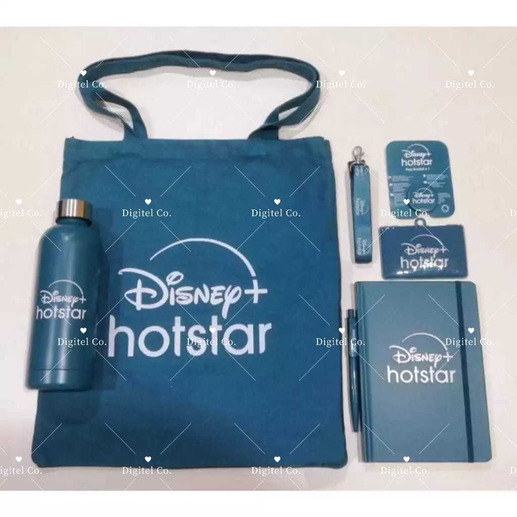 Disney+ Hotstar 6 in 1 สินค้า Limited Edition Tote Bag/Notebook/Pen/Pop Socket/Lanyard/ขวดน้ํา