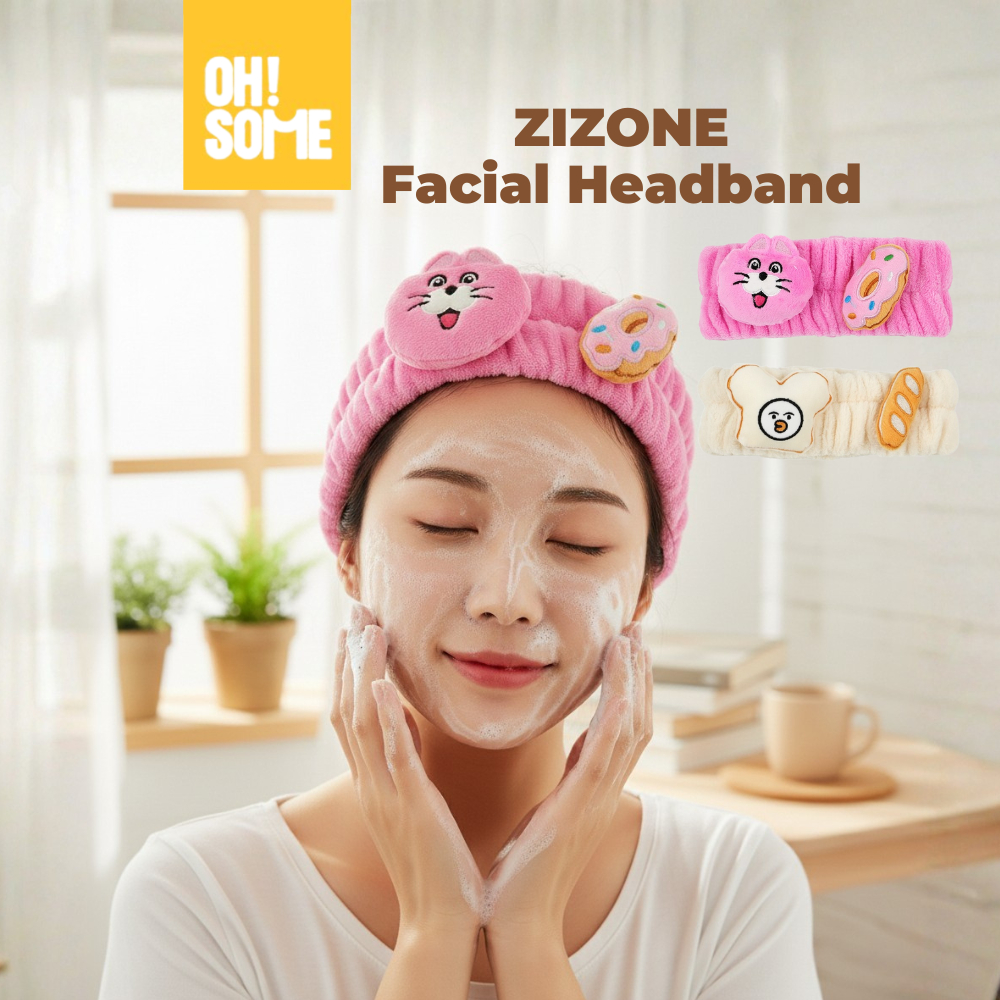 OHSOME x Zizone - ที่คาดผมอาบน้ํา Zizone/ ที่คาดผมหน้า/ ที่คาดผมสไตล์เกาหลี/ Aksesoris Karakter ZIzo