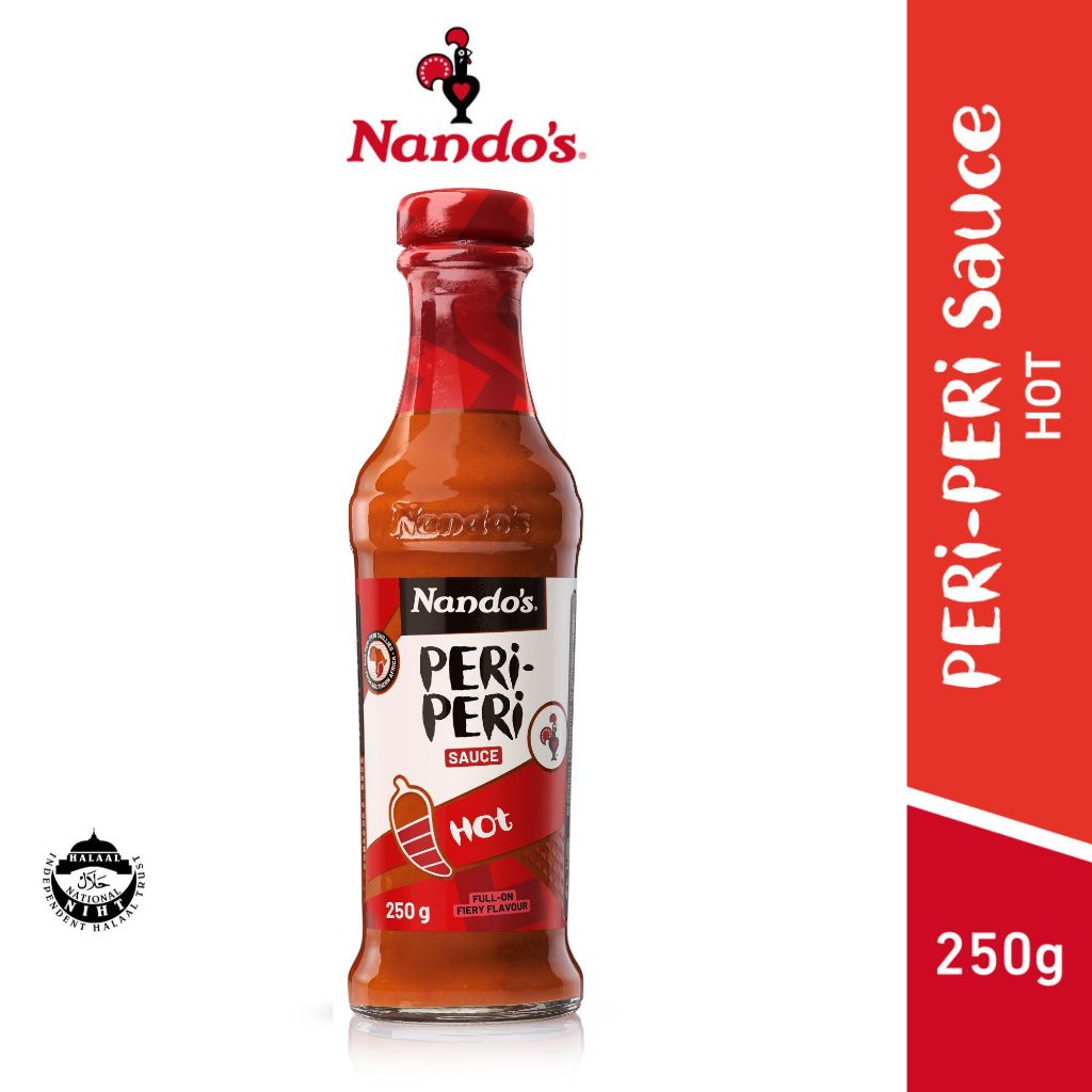 Nandos Hot PERi-PERi Sauce (250g) [ฮาลาล] [แคลอรี่ต่ํา]