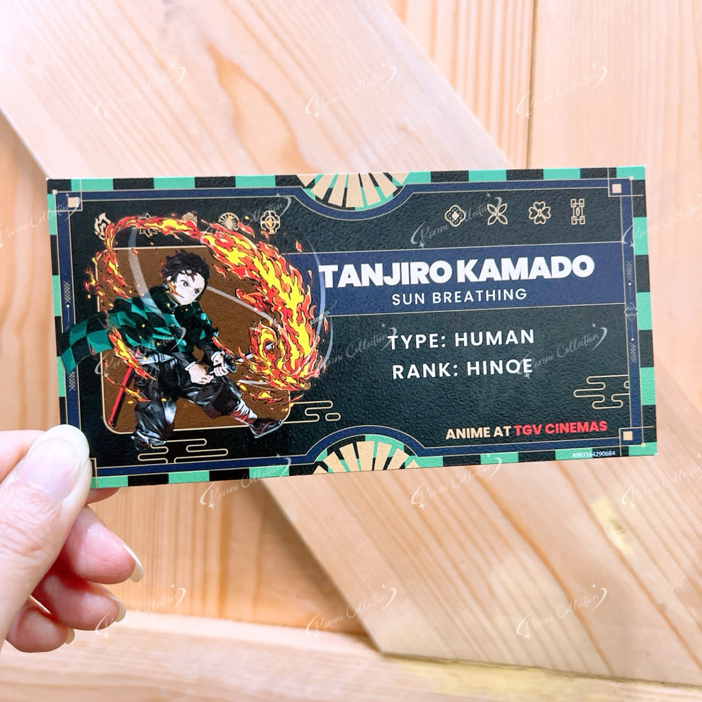 Cinemas Demon Slayer Kimetsu no Yaiba Ticket for Collection Paper Tickets 灭之影 เก็บเกี่ยว