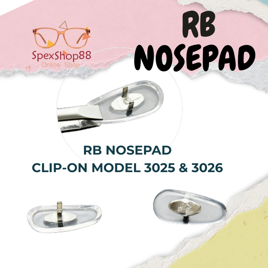 RB NOSEPAD คลิปบน NOSEPAD สําหรับแว่นกันแดดรุ่น 3025/3026 1 PAIRS