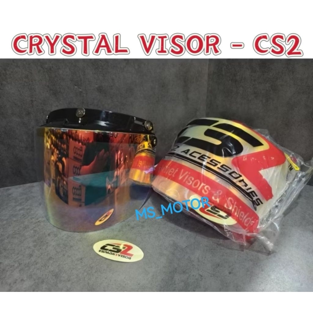 CS2 VISOR COLOUR CRYSTAL SILVER RAINBOW VISOR HELMET MHR MS88 SGV MAGNUM