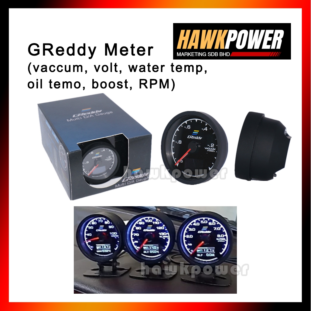 GREDDY METER 7COLOR RPM เพิ่มน้ํา TEMP VACCUM -f