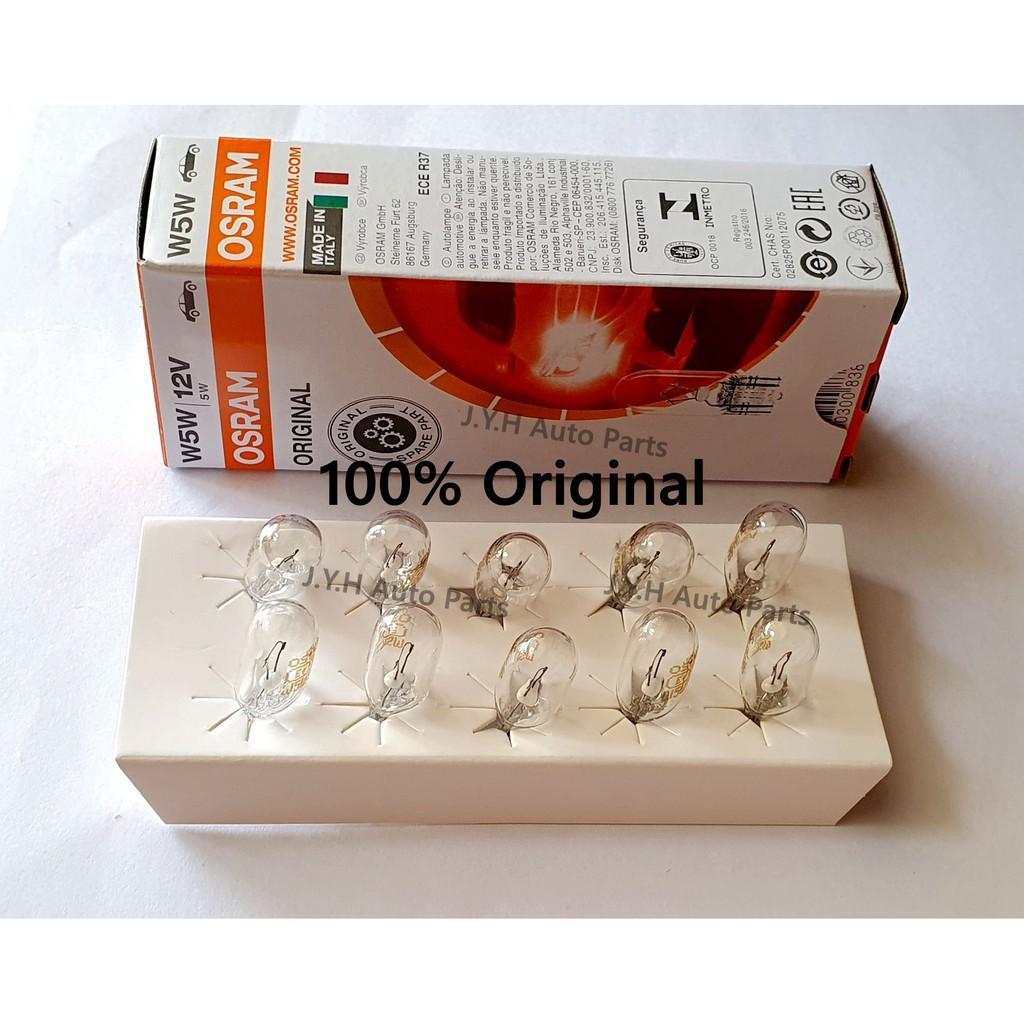 Osram 2825 (4090) W5W 12V 5W W2.1X9.5d T10 หลอดไฟอัตโนมัติ