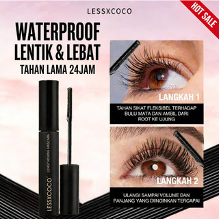 [LESSXCOCO] Waterproof Mascara Long-lasting Natural Curl Eye Makeup Mascara Black