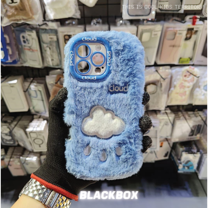 C13 Fluffy Cloud Blue เคสโทรศัพท์เคส IP 13 Pro Max / IP 14 Pro Max / IP 15 Pro Max / IP 16 / Pro / P