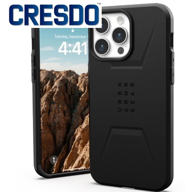 UAG เคสพลเรือนสําหรับ iPhone 15 Pro - สีดํา