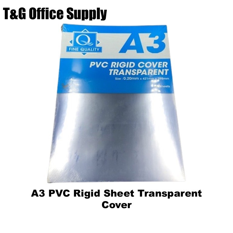 A3 PVC hard Sheet ปกใส (100s/pkt & 10s/pkt)