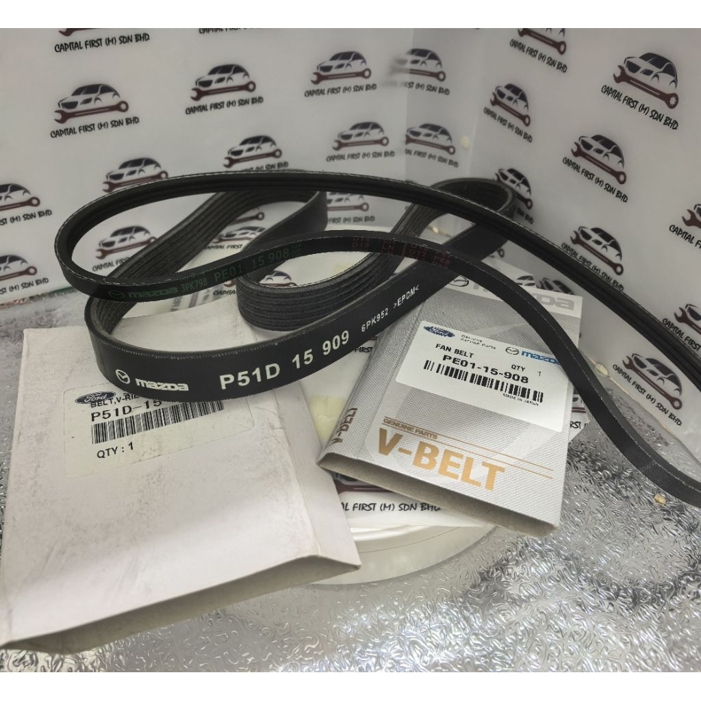 P51D-15-909 Mazda 2 SKYACTIVE 2015-2023 ALTERNATOR FAN BELT 6PK952