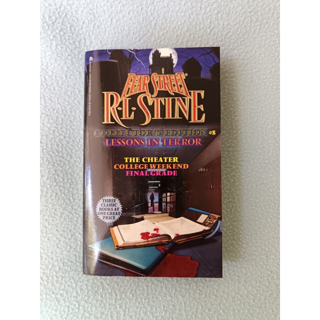 Lessons in Terror (Fear Street Collectors Editions 8) โดย RL Stine [Preloved] นิยายวินเทจ Young Adul
