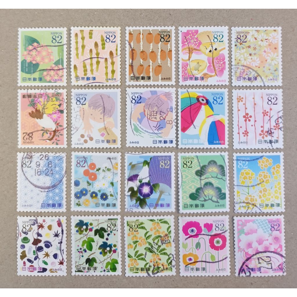 [J40] แสตมป์มือสองจาก Nippon Japan