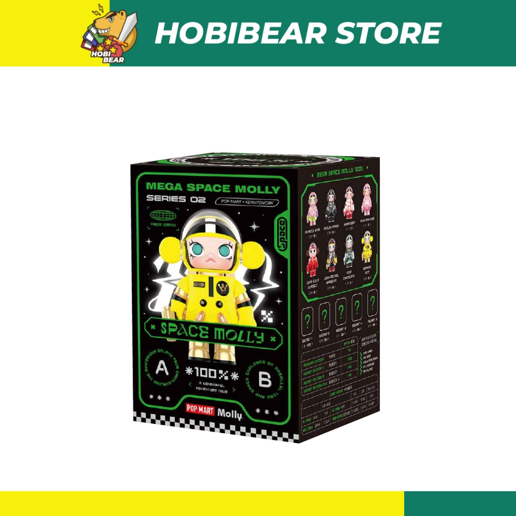 POP MART MEGA SPACE MOLLY 100% Series 02 Blind Box SPACE MOLLY Series Box